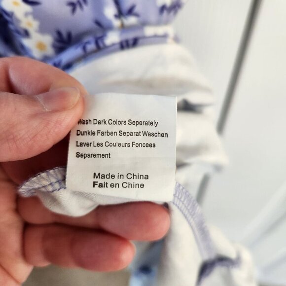 Coolmee Purple Short Sleeve Floral Summer Dress - Picture 5 of 12